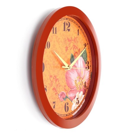 Wall watches, D-28 cm, interior, "flowers", silent-1