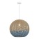 Suspension lamp ST LUCE. SL1514.533.01. Vimini. 1x7 W, E27, 40x40x36 cm, white color
