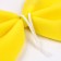 Clown carnival bow, yellow with red peas, 25x20 cm, foam