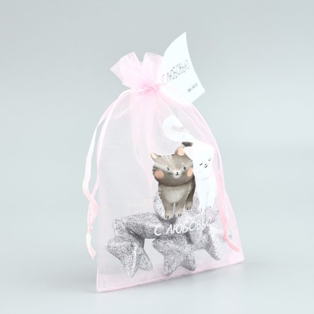 Fatin bag with a thermonacle "with love", 11 × 16 cm-1