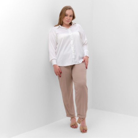 Women's pants Mist Plus-Size, size 52, gray-beige color-3