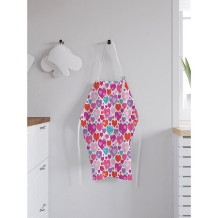 Apron kitchen with a photo print "Love Patterns", adjustable, size OS-1