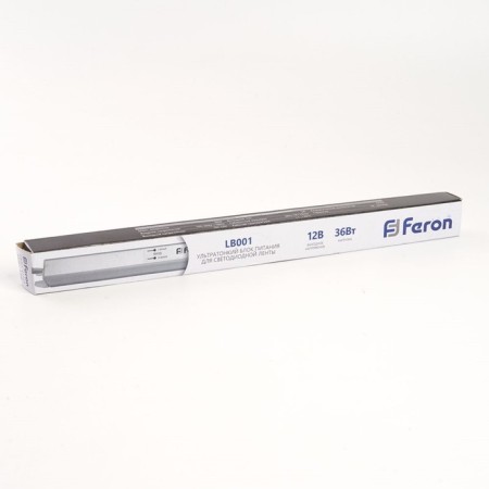 Electronic transformer for 12 W LED tape, Feron, LB001, 3A, 36 W-2