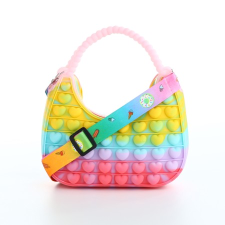 Bag's bag with lightning, pink/lilac/raspberry color-1