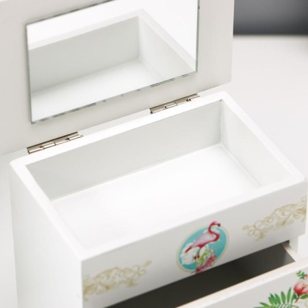 Casket Wood 3 boxes "Flamingo" 18x11.5x7.5 cm-2