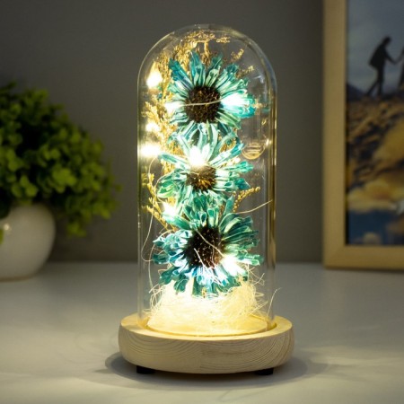 Nightnick Sales "Azure Flowers" LED from batteries 3xlr44 10x10x20 cm Risalux-2