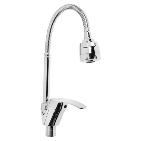 Zein Z66350352 kitchen mixer, flexible spout, 40 mm cartridge, dual -mode aerator, chrome-3