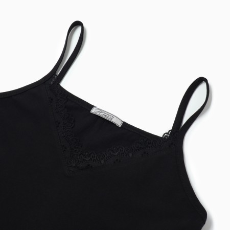 Night shirt female, black color, size 50-4