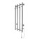 Domoterm electric heated towel rail "Tango" 109-V4, 360 x 920 mm, 4 crossbars, right