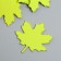 The workpiece of Foamiran "Mine Leaf" 4,5x4.5 cm, thickness. 1mm, set 10 pcs, green