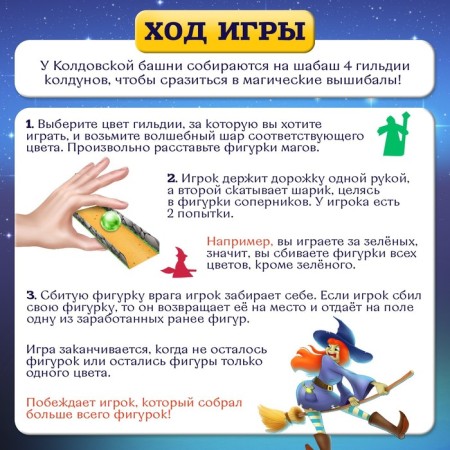 Настольная игра «Битва магов», 2-4 игроков, 3+-2
