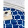 Venice blanket, size 150x200 cm, monogram, blue