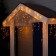 Girlyanda "Furmy" 4 × 0.6 m, IP44, transparent thread, 180 LED, yellow glow, 8 modes, 220 V