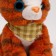 Soft toy "cat" red
