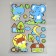 EVA sticker "Wild animals" 79x49 cm