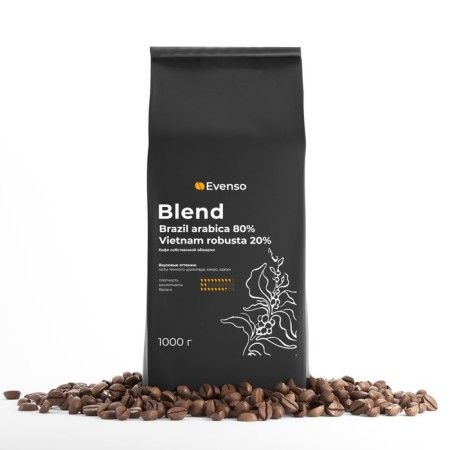 Grain coffee Evenso Blend 80/20, 1 kg-1