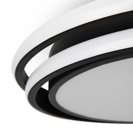 Ceiling lamp 98W, LED, 6x45 cm, black-7