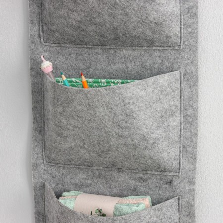 Organizer for storing the suspended Classic, 3 pockets, 31 × 67 cm, color gray mix-4