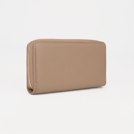 Women's wallet with lightning, beige color-1