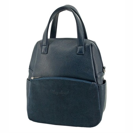 Women's bag (B2760-03140) Artificial leather + suede, blue, 1x210x18 cm