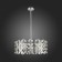 Suspension lamp ST LUCE. SL1104.103.05. CASTO. 5x60 watts, E14, 58x58x23 cm, chromium color