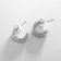 Cooping earrings Xuping irresistibility, silver color, d = 1.3 cm