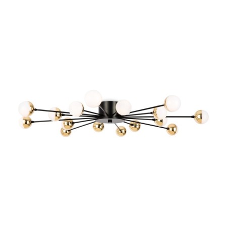 Freya FR5242CL-16B Celebrity, 838x838x103 mm ceiling lamp, G4, 16x3W, black color