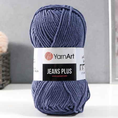 Yarn "Jeans Plus" 55% cotton, 45% acrylic 160m/100g (68 St. Violet)
