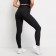Female legins, black color, size 46 (m)