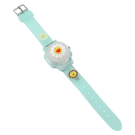 Watch is a wristwaging, "sunflower", d-3.5 cm, silicone strap L-21.5 cm, with backlight-3