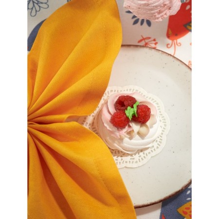 Serving napkin Orange, size 40x40 cm, orange color-2