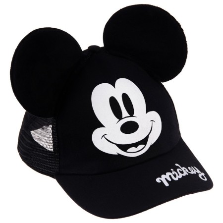 Baby cap with ears, with a grid, size 52-56, Mickey Mouse-3