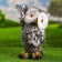 Garden figure "Eagle owl" 18x31x13cm