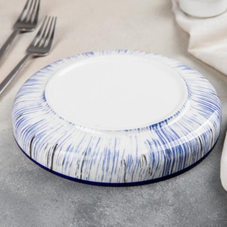 Ceramic lunch plate "Breeze", D = 20.5-2