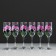 A set of glasses for champagne "Orchid" 6 pcs, 180 ml