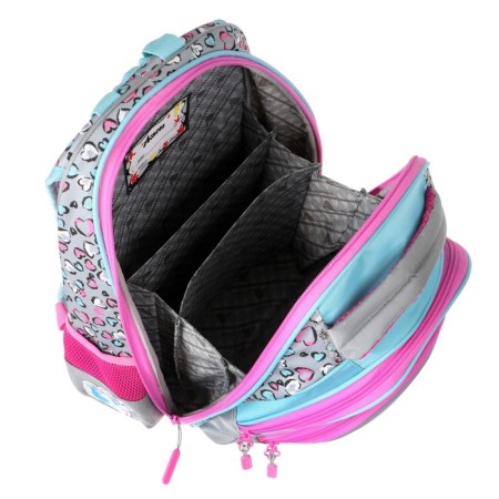 Frame backpack 39 x 29 x 17 cm, Across 230, Blue/Pink ACR22-230-7-8