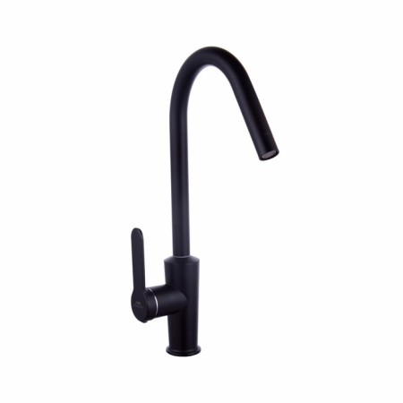 Fashun A54025-7 kitchen mixer, single-leaf, 35 mm cartridge, stainless steel, black