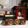 LED figure "steam locomotive" 31 × 24 × 15 cm, plastic, AAX3 batteries (not in the kit), USB, white glow