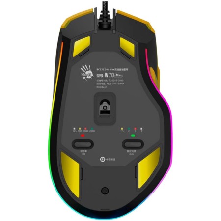 Mouse A4Tech Bloody W70 Max Punk Yellow/Black-6