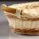 Cart with handles, 19 × 30 × 7 cm, rattan