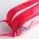 Lightning cosmetic bag, raspberry color
