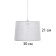 Lamp "Assandand" E27 40W gray 30x30x21 cm