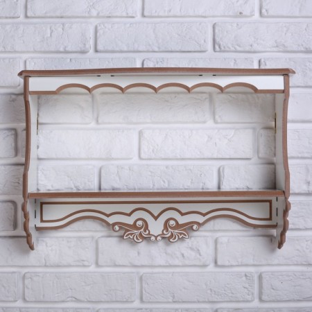 The shelf is a hinged "Provence" with lamination, 2 shelves, 49 × 33 × 13 cm-1