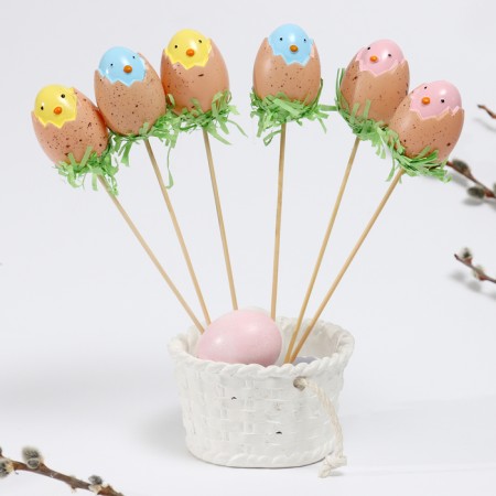 Easter set "Decor on a stick. Chicks »5.5 × 17.5 × 30 cm