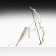 Souvenir weapons Mini "Luke Genshin" Browler, 26cm, Golden