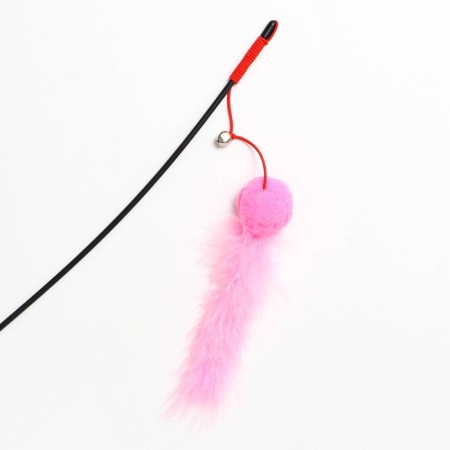 Domesticon-pound with a soft ball and fur tail, pink-1
