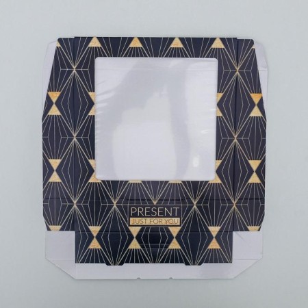 Confectionery packaging, boxing box "Present", 20 x 20 x 4 cm-2