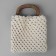 Handles for bags are wooden, wicker, d = 9.8 × 5.9 / 13.5 × 9.5 cm, 2 pcs, brown color