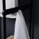 Rabberry with a basket for linen and crossbars, 2 tier, black color, 38x35x160 cm