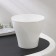 Kashpo for flowers with an insert "Athena", 1 l, white color